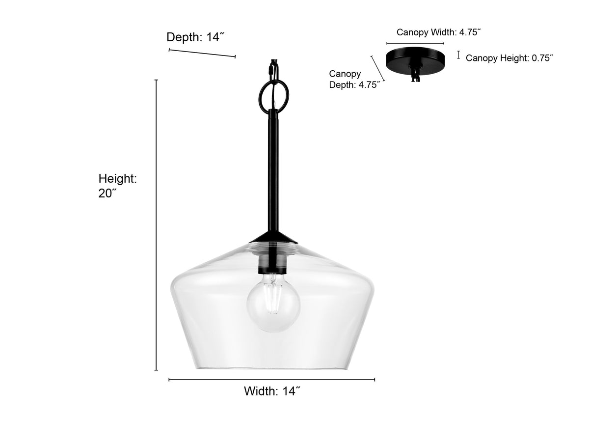20'' Morbelle Polished Nickel 1 Light Pendant