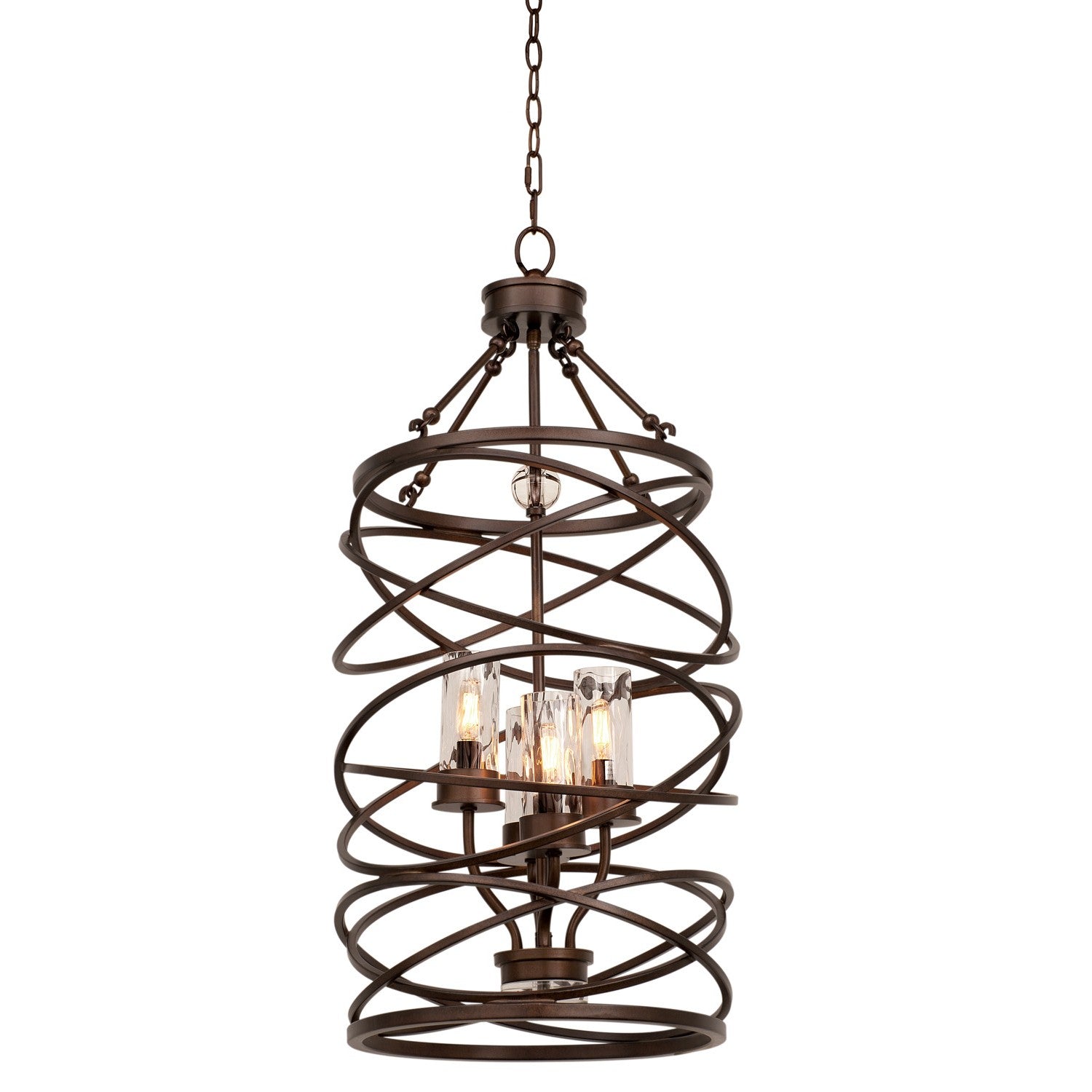 35'' Eternity 4 Light Etruscan Bronze Pendant