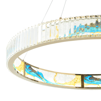 Boeseman's Round 1 Tier Colorful Chandelier