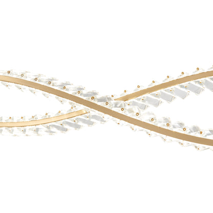 Charlotte Brushed LED Gold Chandelier