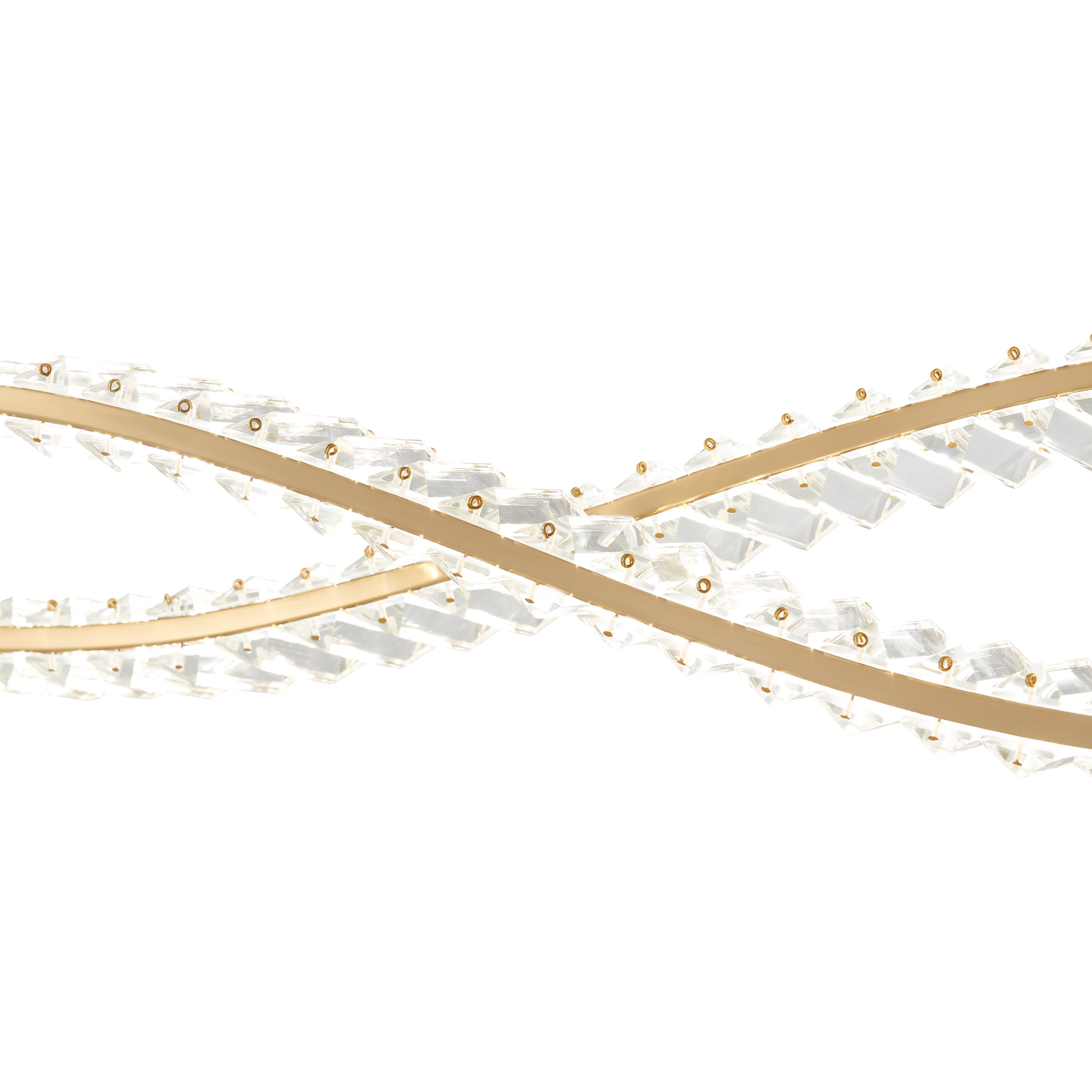 Charlotte Brushed LED Gold Chandelier