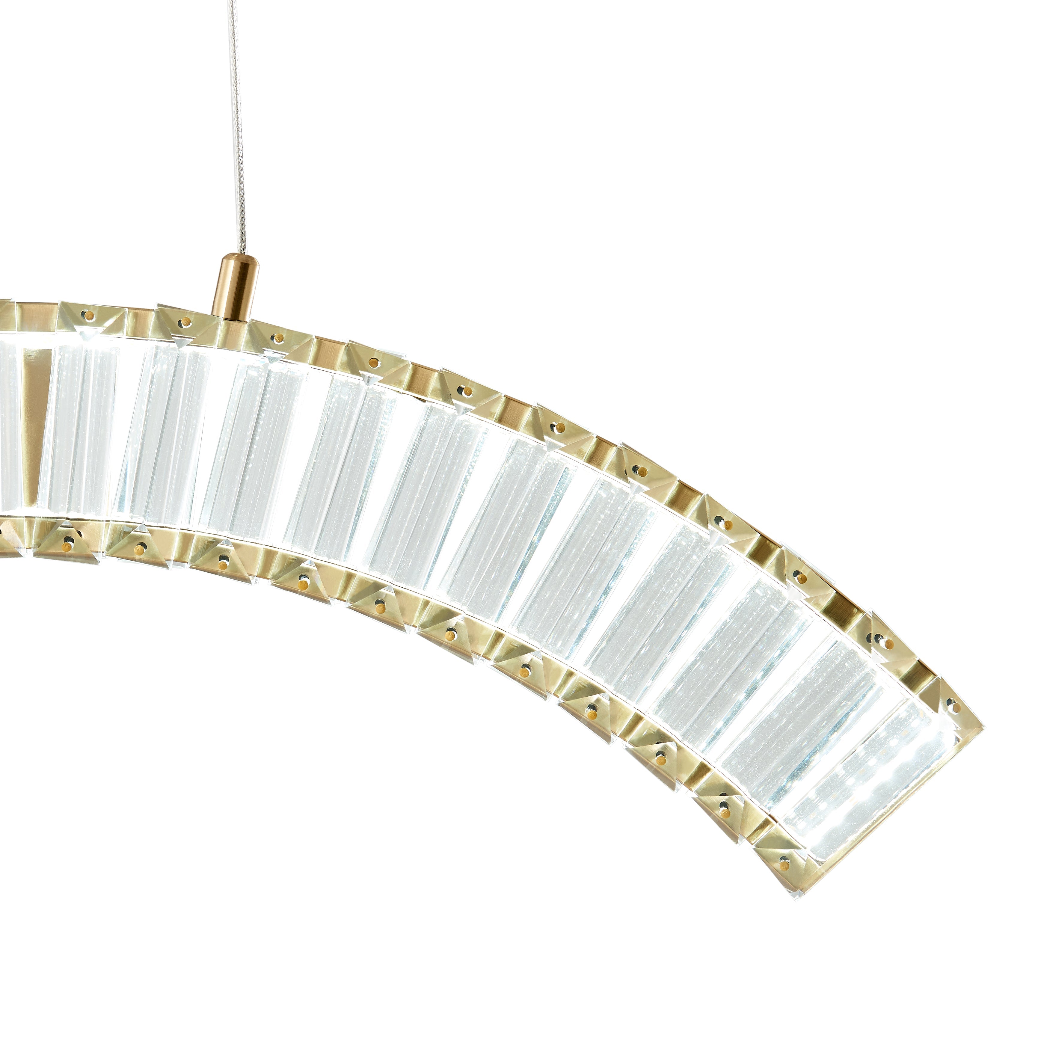 Sanford 1 Light Brushed Gold Chandelier