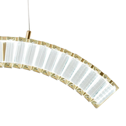 Sanford 1 Light Brushed Gold Chandelier