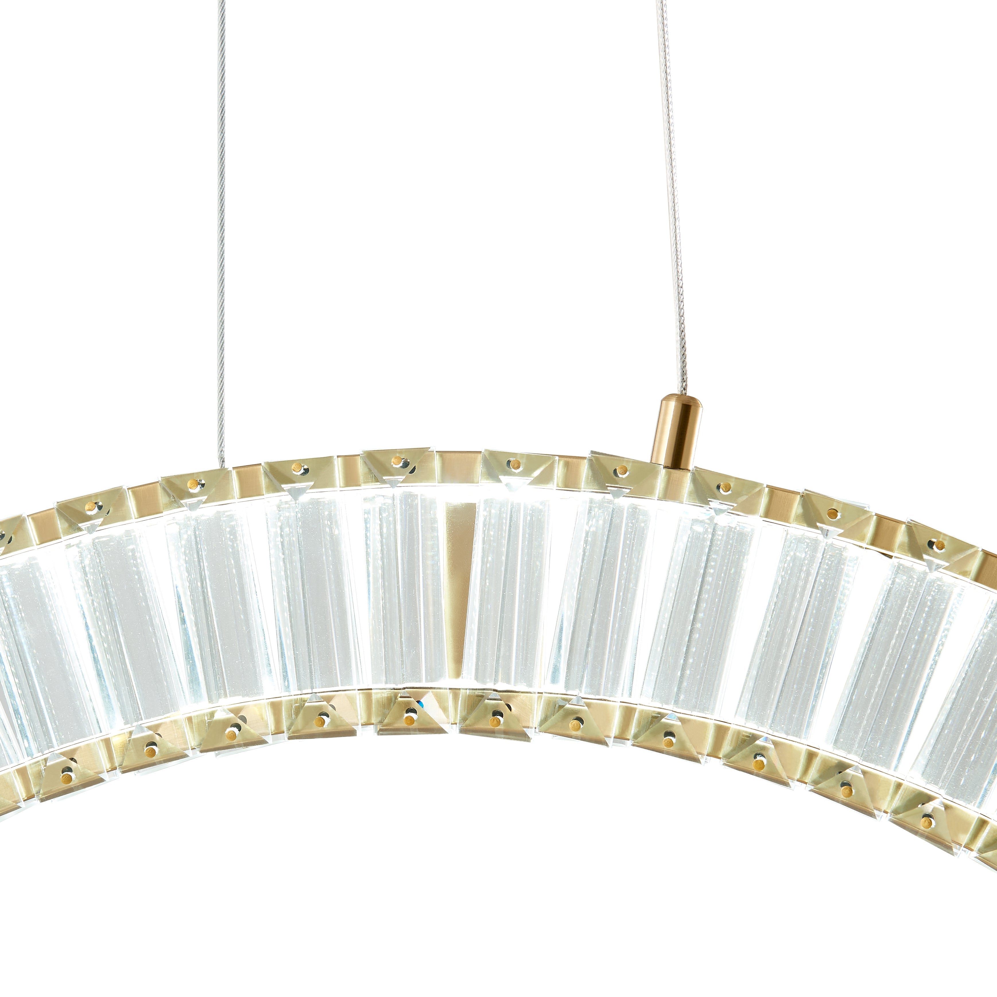 Sanford 1 Light Brushed Gold Chandelier