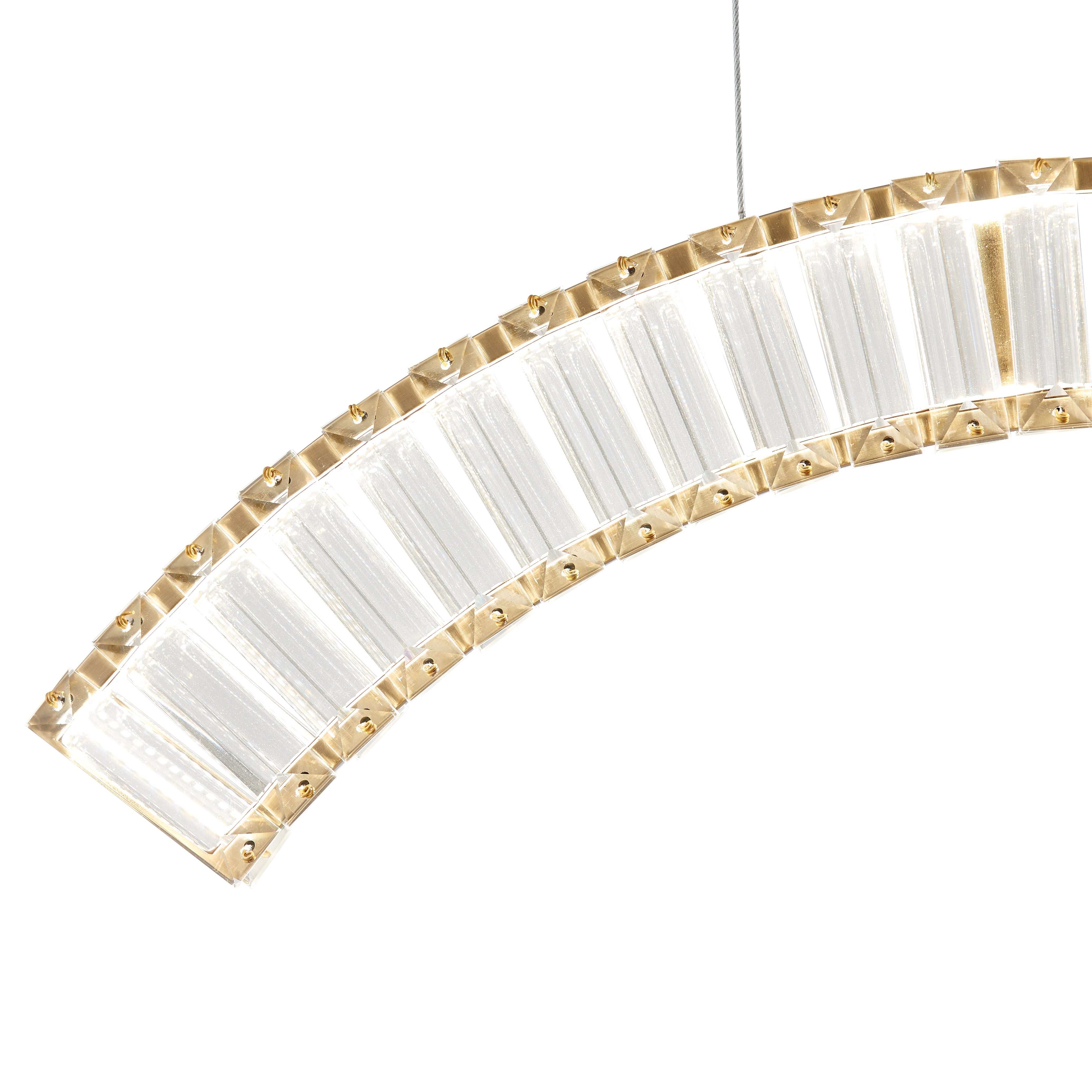Sanford 3 Lights Brushed Gold Chandelier