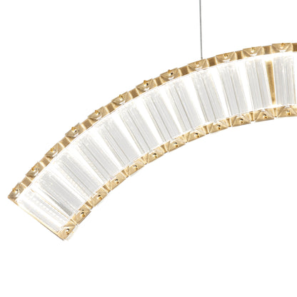 Sanford 3 Lights Brushed Gold Chandelier