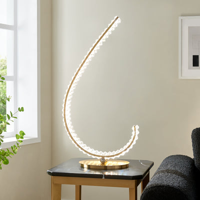 Grace Crystal Table Lamp 16W Touch Dimmable – R Gold