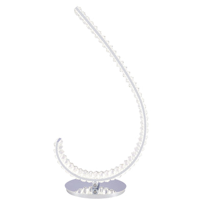 Grace Crystal Table Lamp | Touch & Dimmable | 16W Chrome