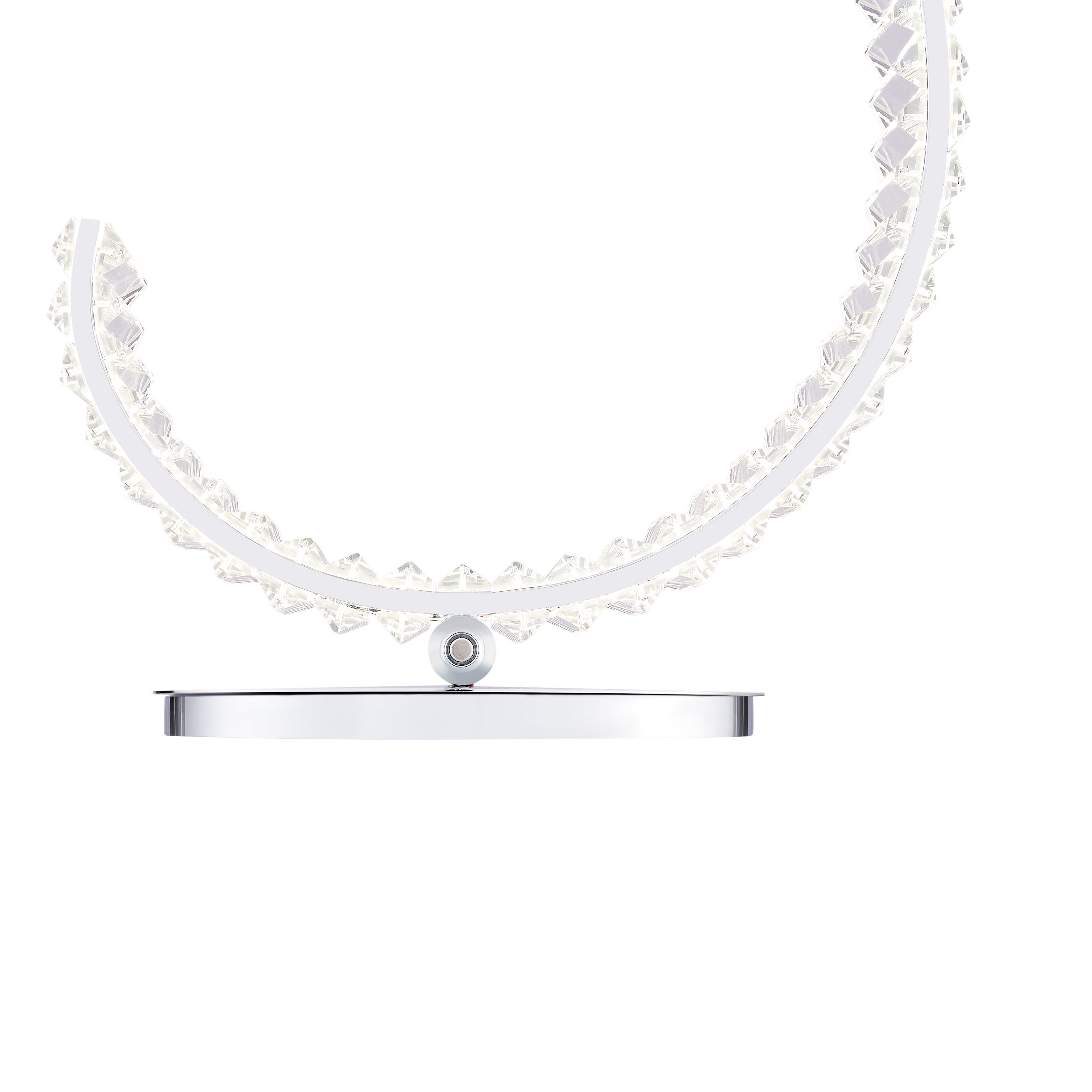Grace Crystal Table Lamp | Touch & Dimmable | 16W Chrome