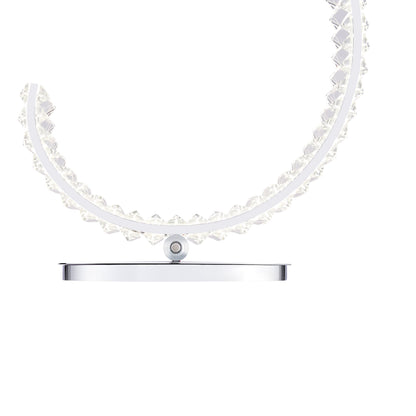 Grace Crystal Table Lamp | Touch & Dimmable | 16W Chrome