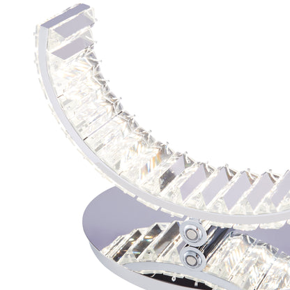 Grace Crystal Table Lamp | Touch & Dimmable | 16W Chrome
