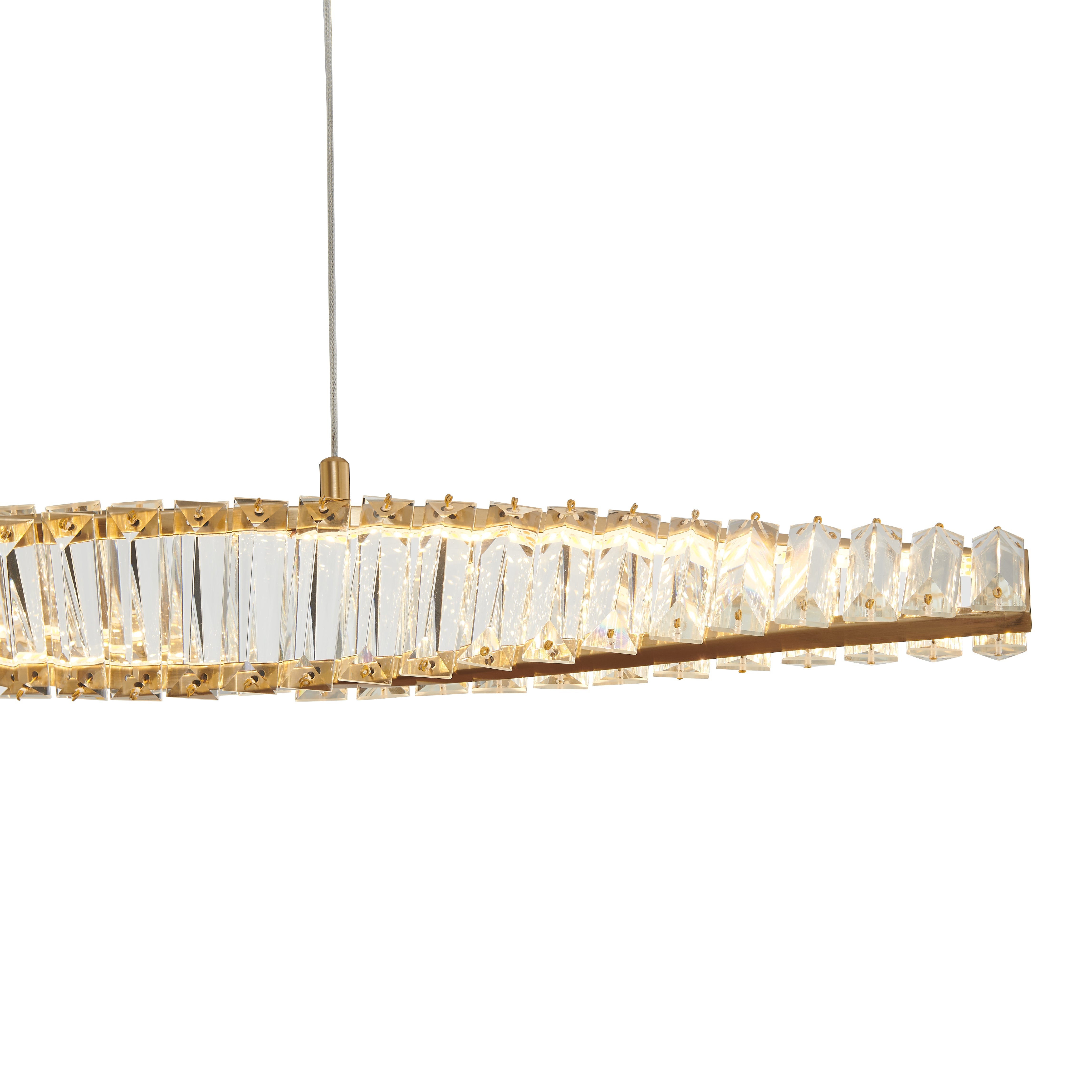 Towson Brushed Ceiling Mount Gold Chandelier