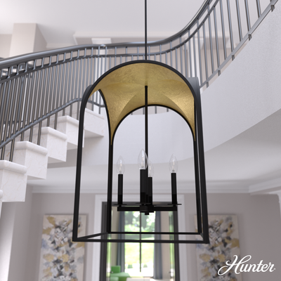 Hartland 32-inch 8-light Brushed Nickel Chandelier with Seeded Glass