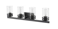 30.25'' Lunden Matte Black 4 Light Bath Vanity