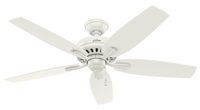 52 inch Newsome Fresh White Ceiling Fan with LED Light Kit and Pull Chain