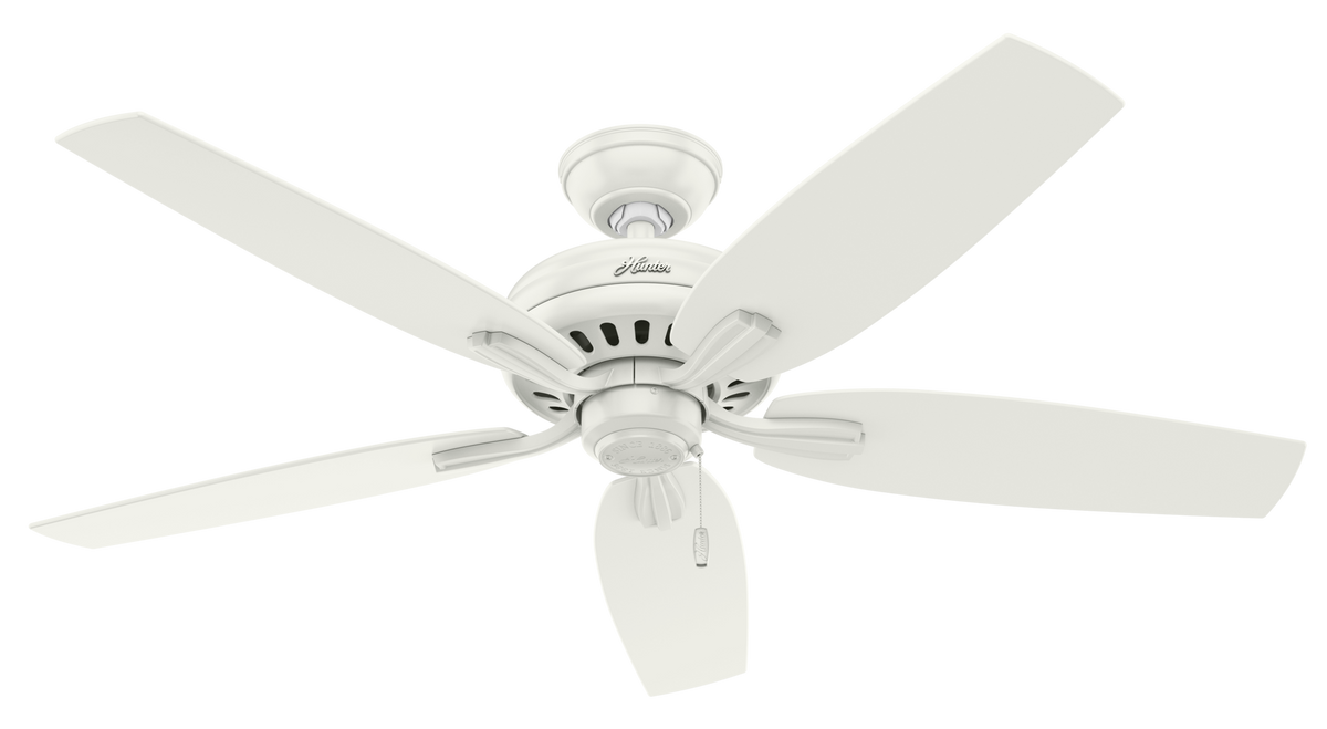52 inch Newsome Fresh White Ceiling Fan with LED Light Kit and Pull Chain