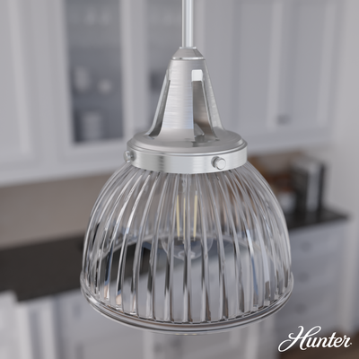 Hartland 31-inch 4-light Brushed Nickel Vanity Light with Seeded Glass