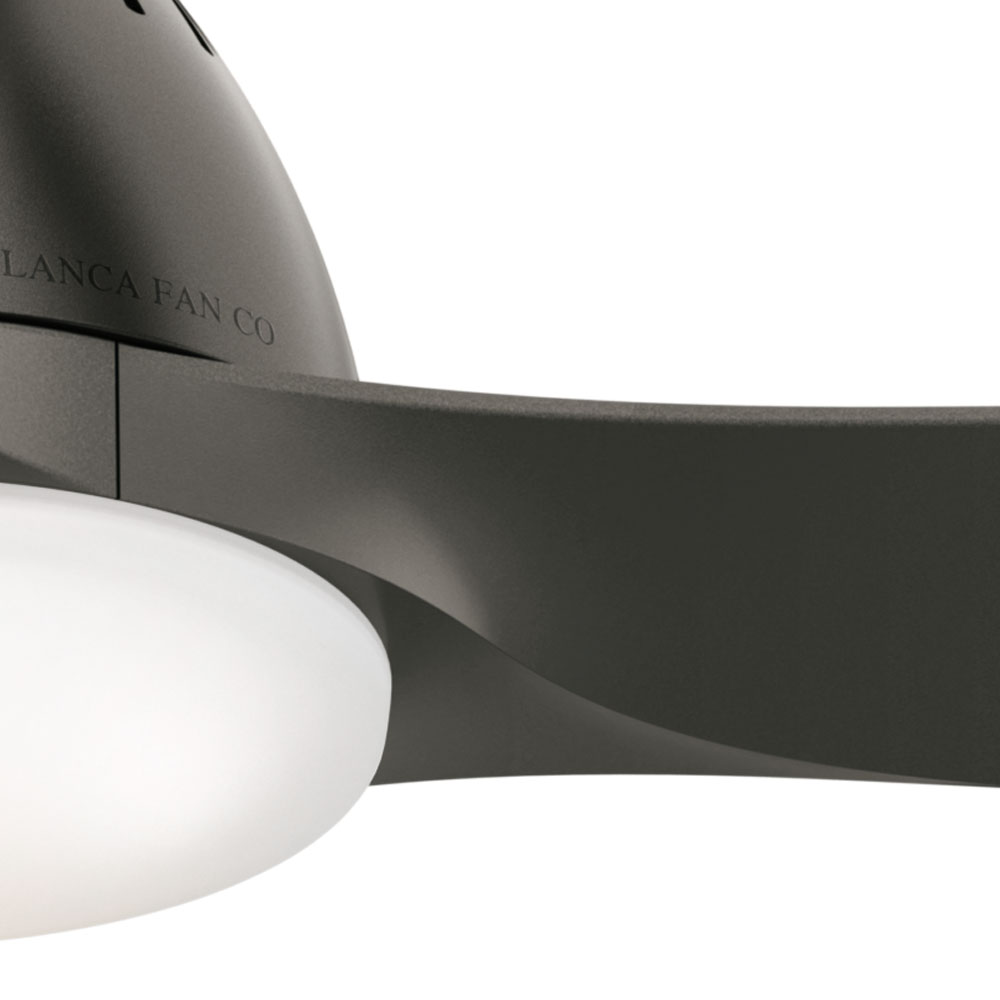 Casablanca 44 inch Wisp Noble Bronze Ceiling Fan with LED Light Kit and Handheld Remote