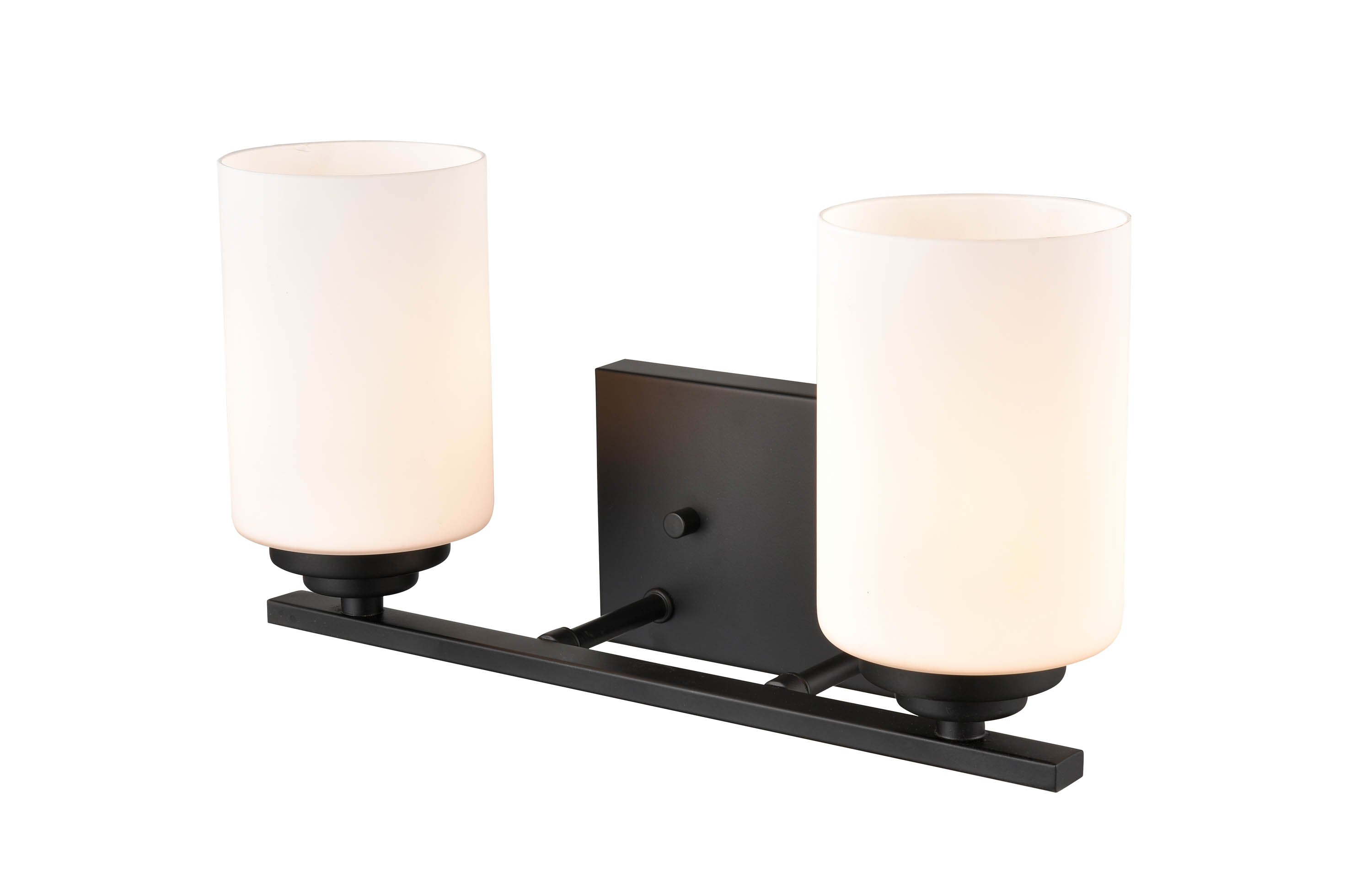 14.25'' Durham Matte Black 2 Light Bath Vanity