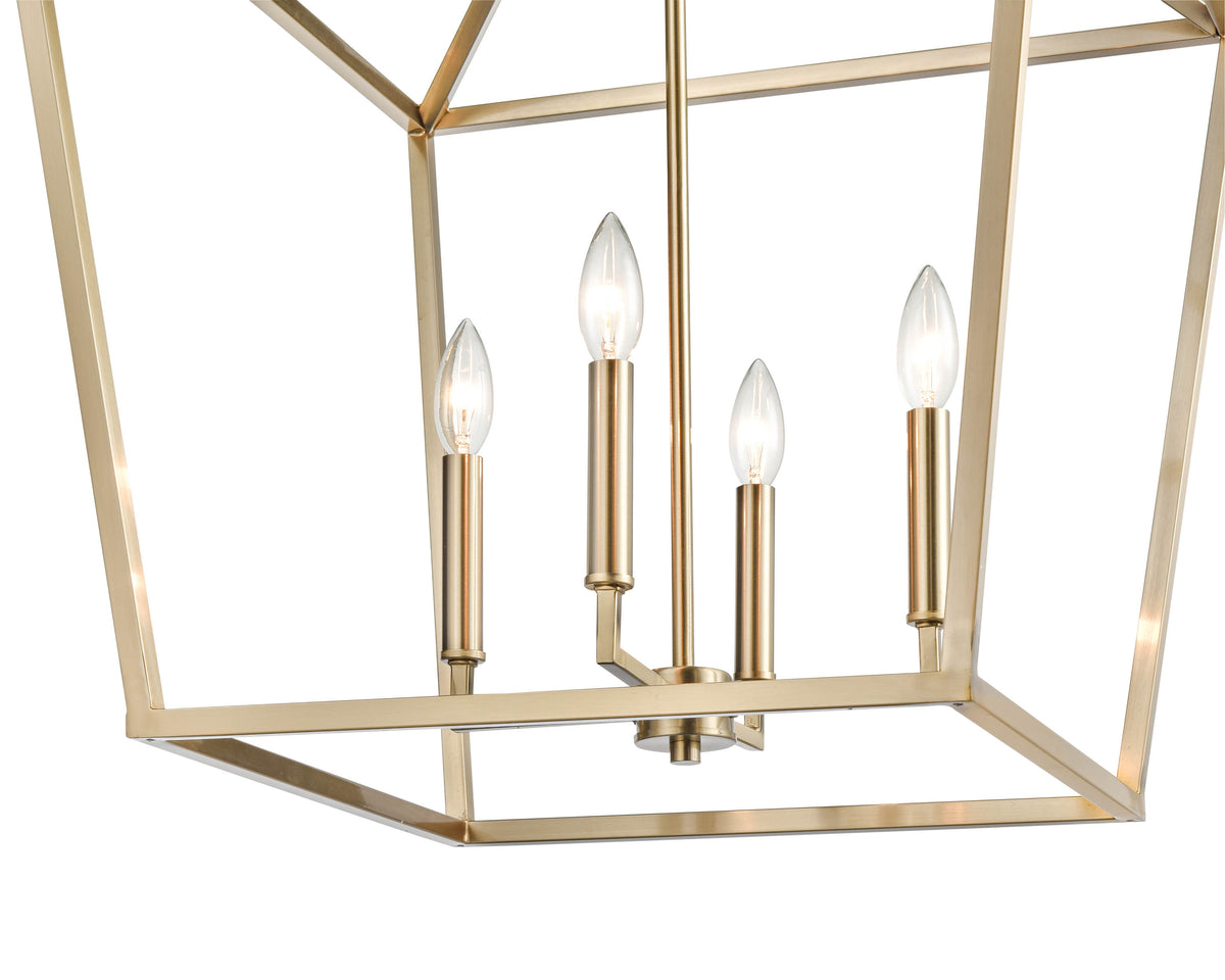 29'' Corona Modern Gold 4 Light Pendant