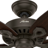 52 inch Builder New Bronze Damp Rated Ceiling Fan and Pull Chain