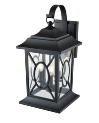 10'' Allbert Powder Coated Black 3 Light Wall Sconce
