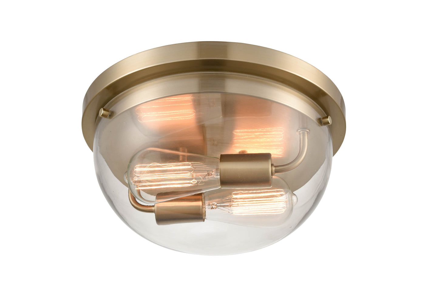 6'' Ashford Modern Gold 2 Light Flush Mount