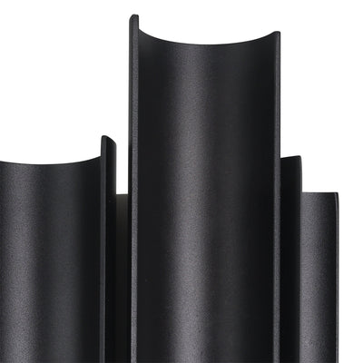 Kestrel 22-inch 3-light Textured Black 5CCT LED Exterior Wall Sconce