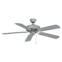52 Inch Sunset AC Brushed Pewter Outdoor Ceiling Fan 5-Blade Reversible