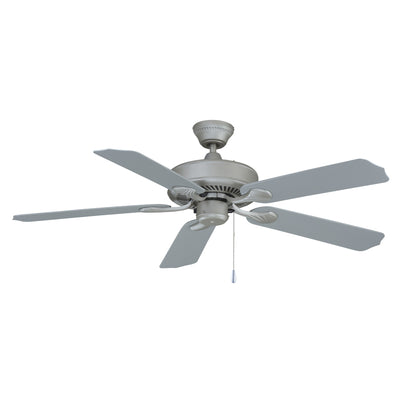 52 Inch Sunset AC Brushed Pewter Outdoor Ceiling Fan 5-Blade Reversible
