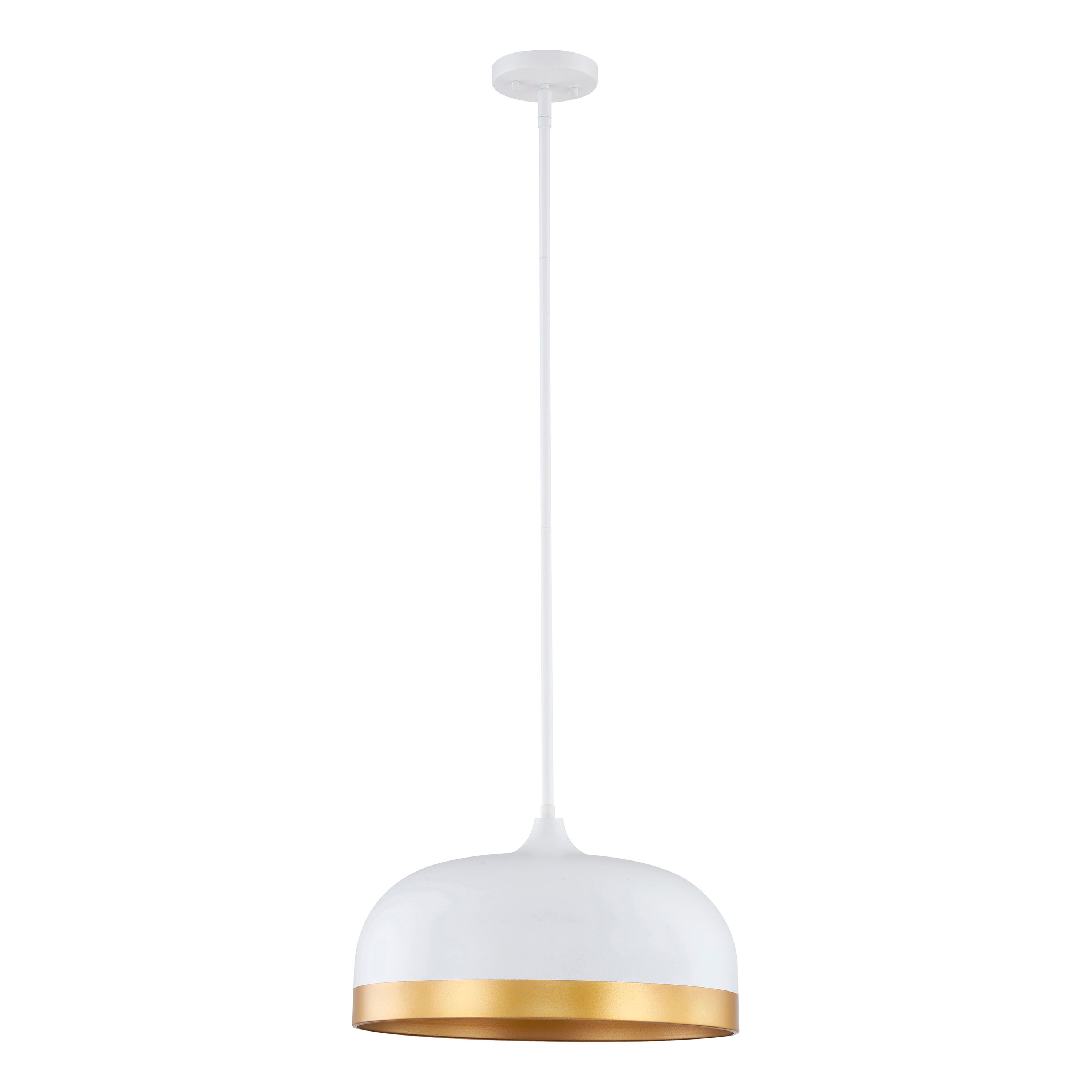 10'' Amarra Matte White 3 Light Pendant