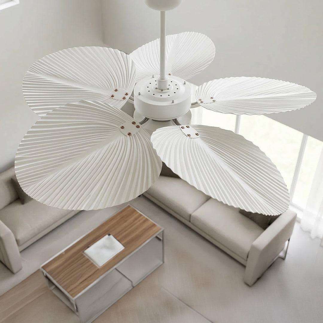 Bali 52 Inch White Fan with LED Light Antique White with Remote Included