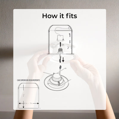 5/6-inch White 14W Dimmable LED Retrofit Recessed Downlight, 4000K, 1100 Lumens, 4-Pack
