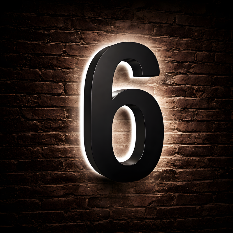 Lighted House Numbers - 5000K Illuminated