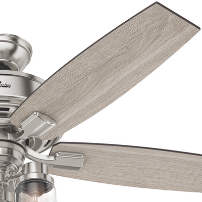 52 inch Bennett Brushed Nickel Ceiling Fan with LED Light Kit and Handheld Remote