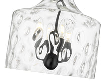 16.5'' Santorini Matte Black 4 Light Pendant