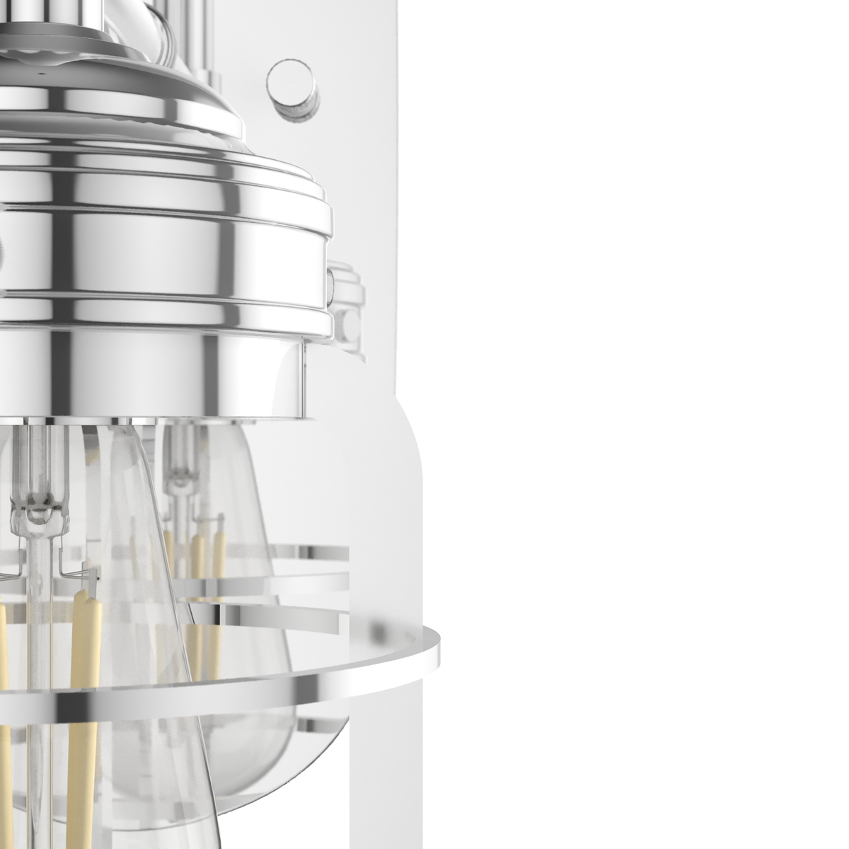 Starklake 14.5-inch 1-light Chrome Wall Sconce with Metal Shade