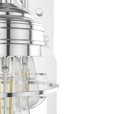 Starklake 14.5-inch 1-light Chrome Wall Sconce with Metal Shade