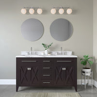 24''  Chrome 3 Light Bath Vanity