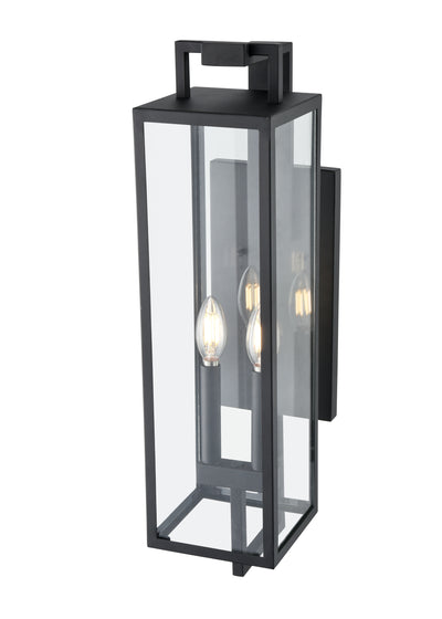 6'' Lamont Textured Black 2 Light Wall Sconce