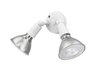 9.25''  Matte White 2 Light Flood Light