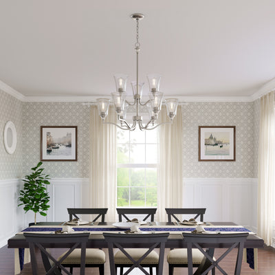 8.5'' Caily Brushed Nickel 1 Light Pendant