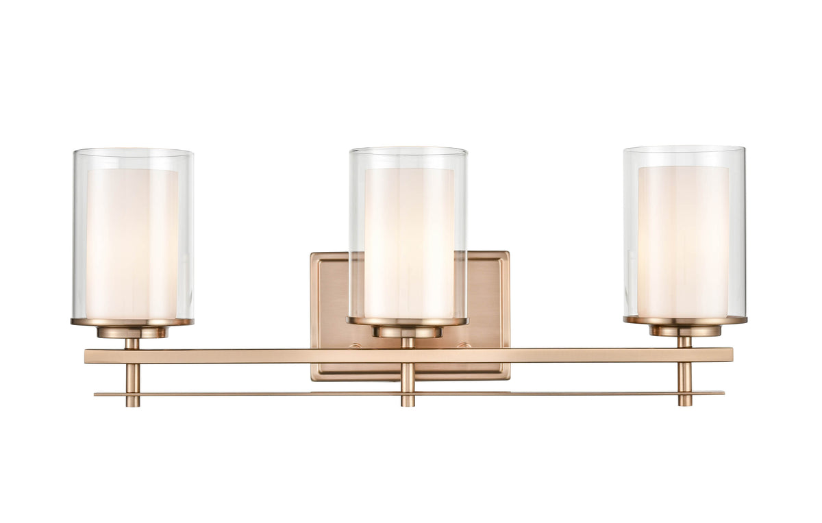 23'' Huderson Modern Gold 3 Light Bath Vanity