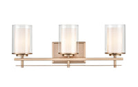 23'' Huderson Modern Gold 3 Light Bath Vanity