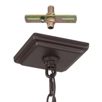 Hillside 11-inch 3-light Dark Bronze Exterior Pendant Light with Clear Glass