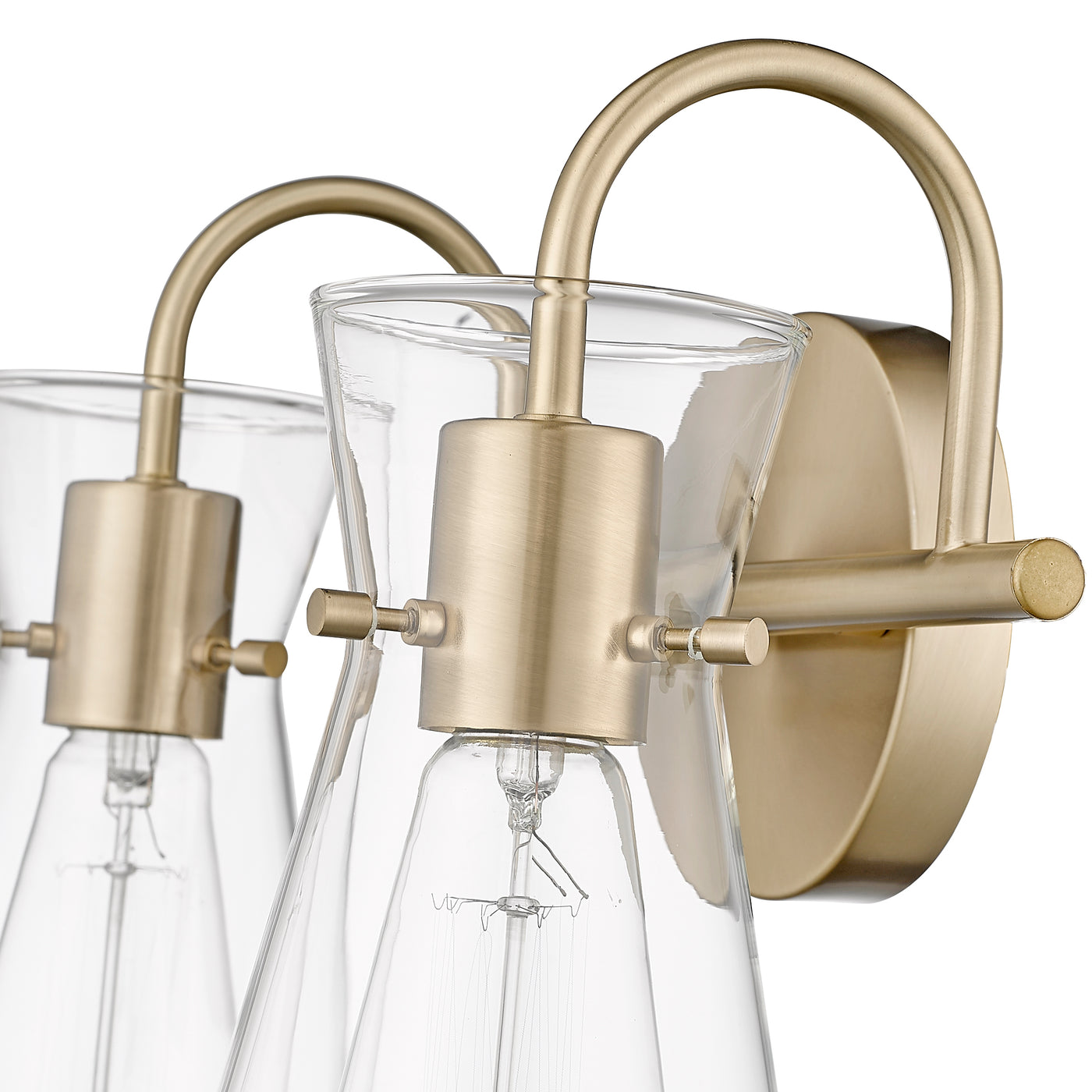13.4'' Camellia Modern Gold 2 Light Bath Vanity