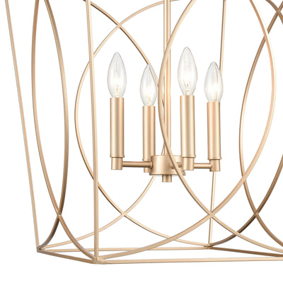 30.5'' Tracy Painted Modern Gold 4 Light Pendant