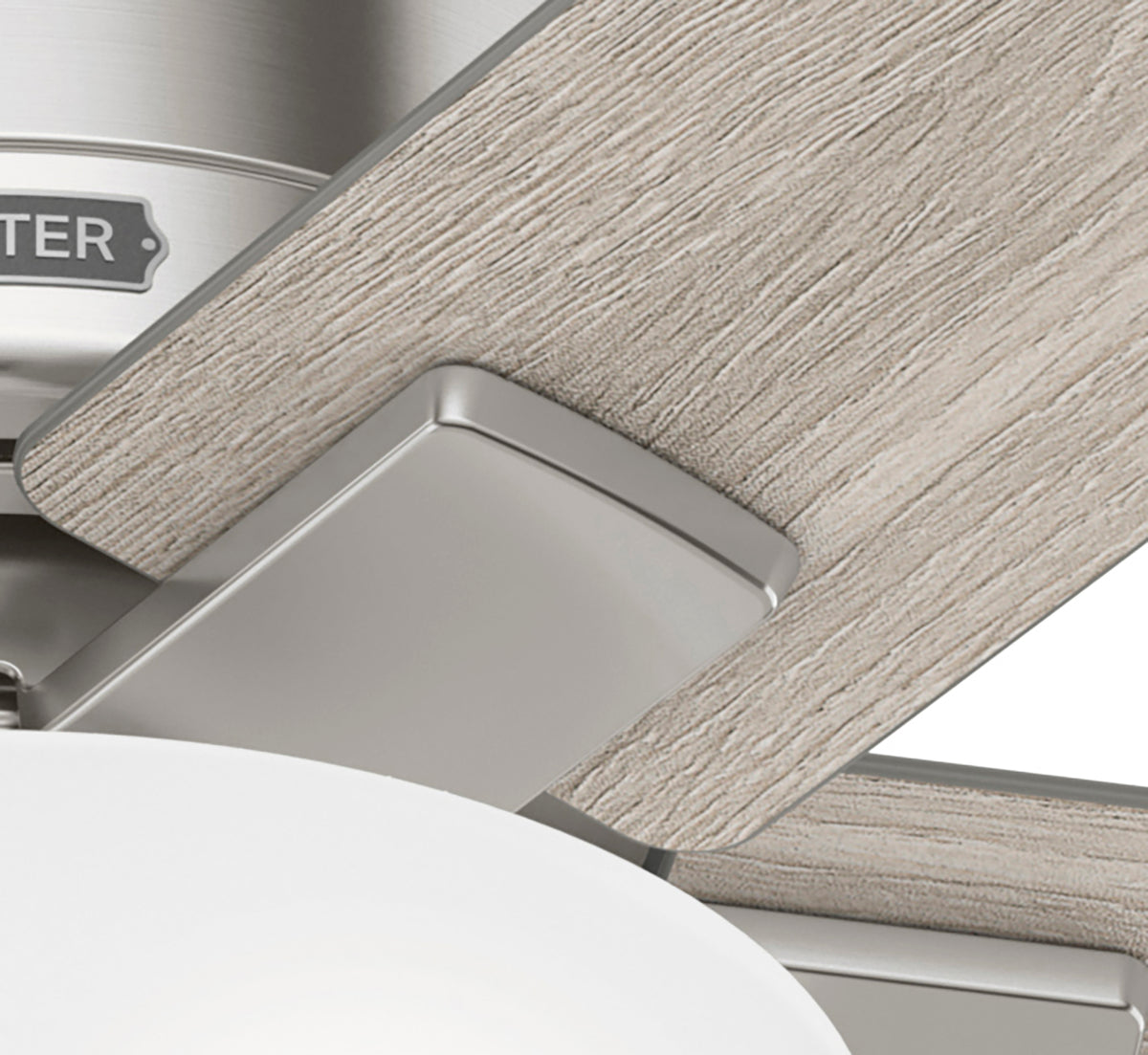 44 inch Fitzgerald Brushed Nickel Low Profile Ceiling Fan with LED Light Kit and Pull Chain