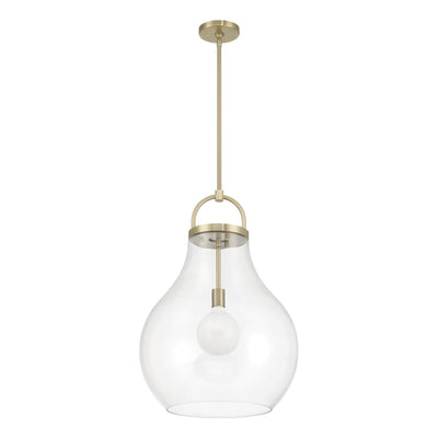 Mansfield 18-inch 1-light Champagne Gold Pendant Light with Clear Glass Shade