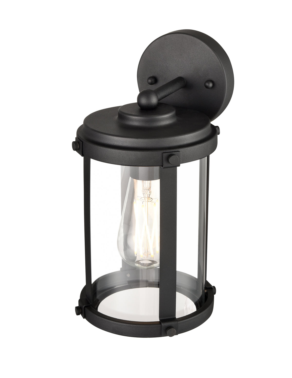 6'' Pennfield Textured Black 1 Light Wall Sconce